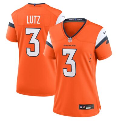 Wil Lutz Denver Broncos Women Team Game Jersey - Orange