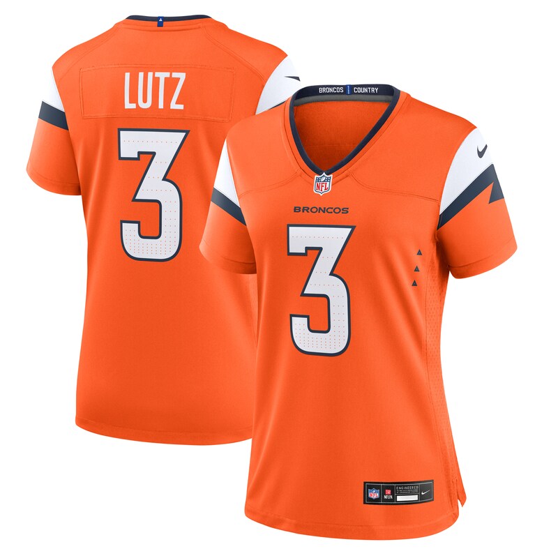 Wil Lutz Denver Broncos Women Team Game Jersey - Orange