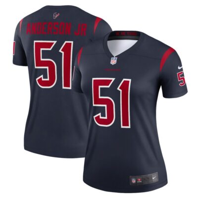 Will Anderson Jr. Houston Texans Women Team Legend Player Performance Top - Navy