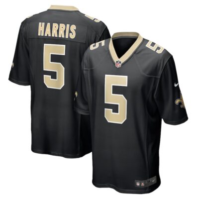 Will Harris New Orleans Saints Game Jersey - Black
