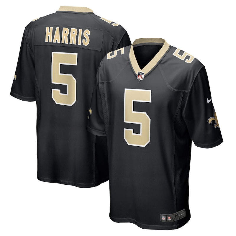 Will Harris New Orleans Saints Game Jersey - Black