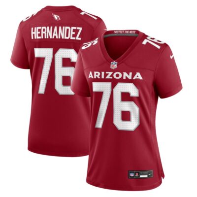 Will Hernandez Arizona Cardinals Women Game Jersey - Cardinal