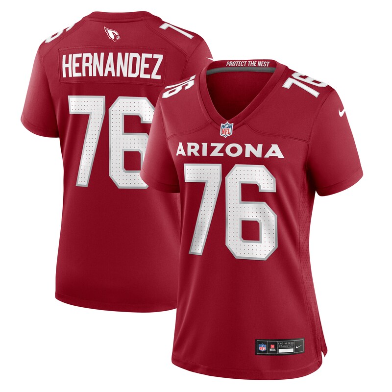 Will Hernandez Arizona Cardinals Women Game Jersey - Cardinal