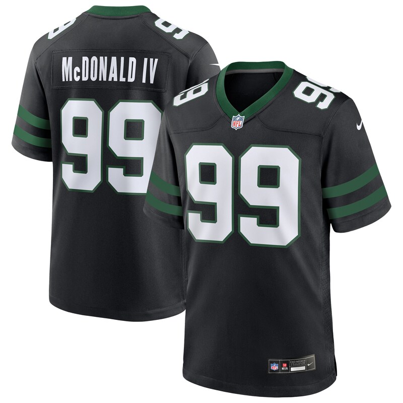 Will McDonald IV New York Jets Alternate Game Jersey - Legacy Black