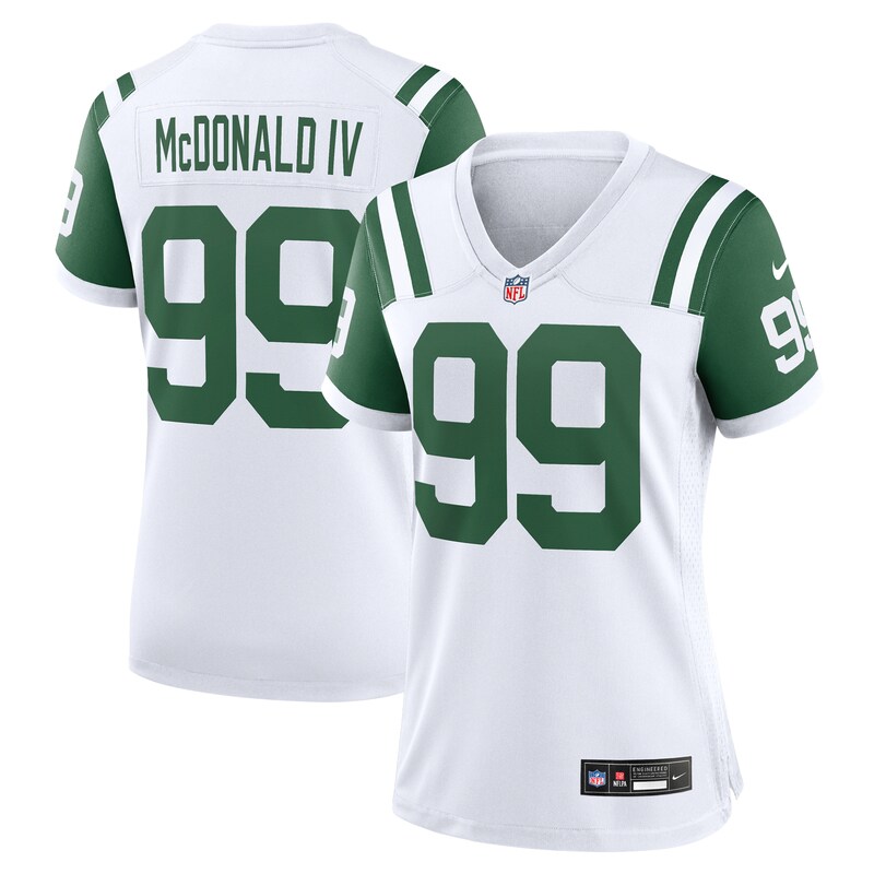 Will McDonald IV New York Jets Women Classic Alternate Player Game Jersey - White