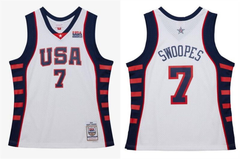 WoTeam USA #7 Sheryl Swoopes White 2024 Stitched Jersey