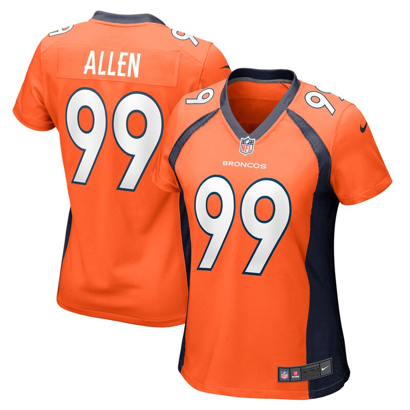 Zach Allen Denver Broncos Women Game Player Jersey - Orange