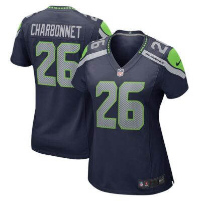 Zach Charbonnet Seattle Seahawks Women Game Jersey - College Navy