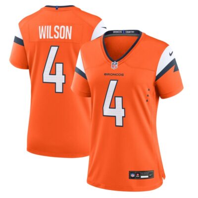 Zach Wilson Denver Broncos Women Team Game Jersey - Orange