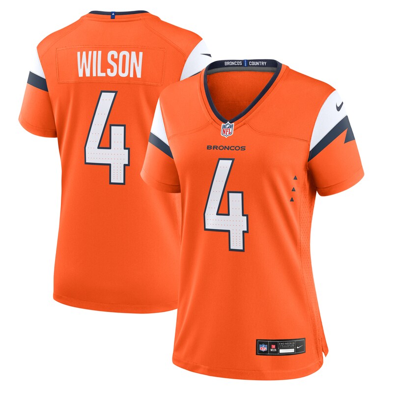 Zach Wilson Denver Broncos Women Team Game Jersey - Orange