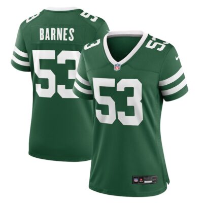 Zaire Barnes New York Jets Women Team Game Jersey - Legacy Green