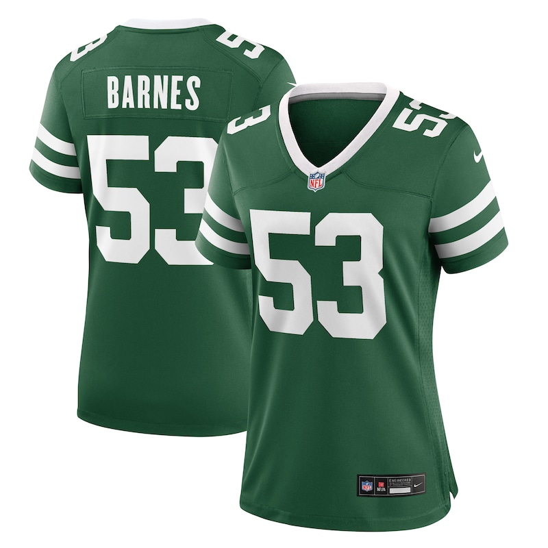 Zaire Barnes New York Jets Women Team Game Jersey - Legacy Green