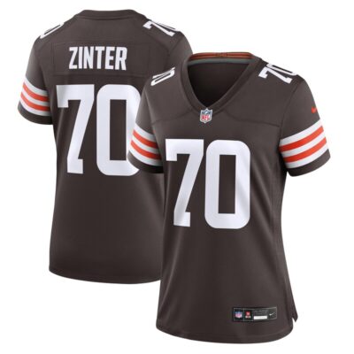 Zak Zinter Cleveland Browns Women Game Jersey - Brown