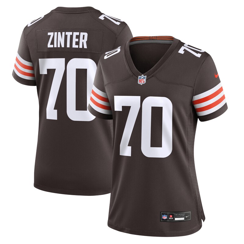 Zak Zinter Cleveland Browns Women Game Jersey - Brown