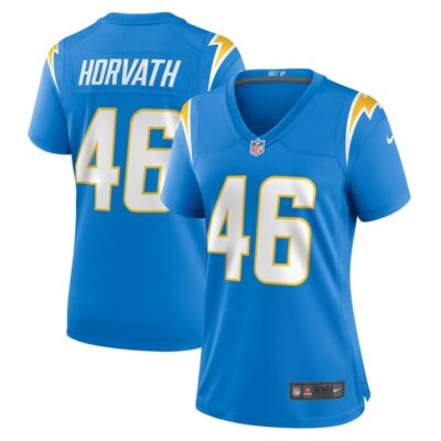 Zander Horvath Los Angeles Chargers Women Game Jersey - Powder Blue