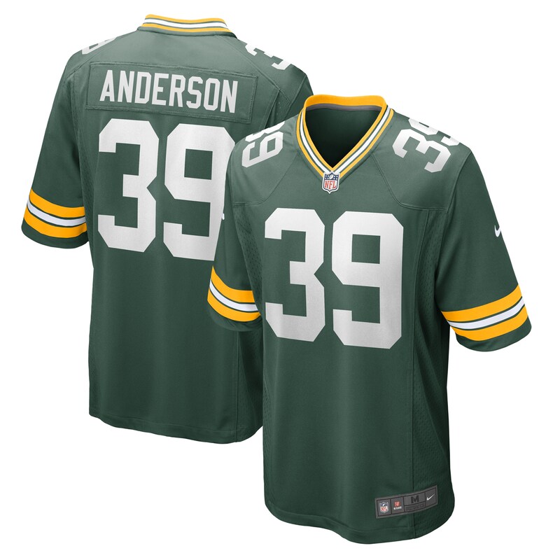 Zayne Anderson Green Bay Packers Team Game Jersey - Green