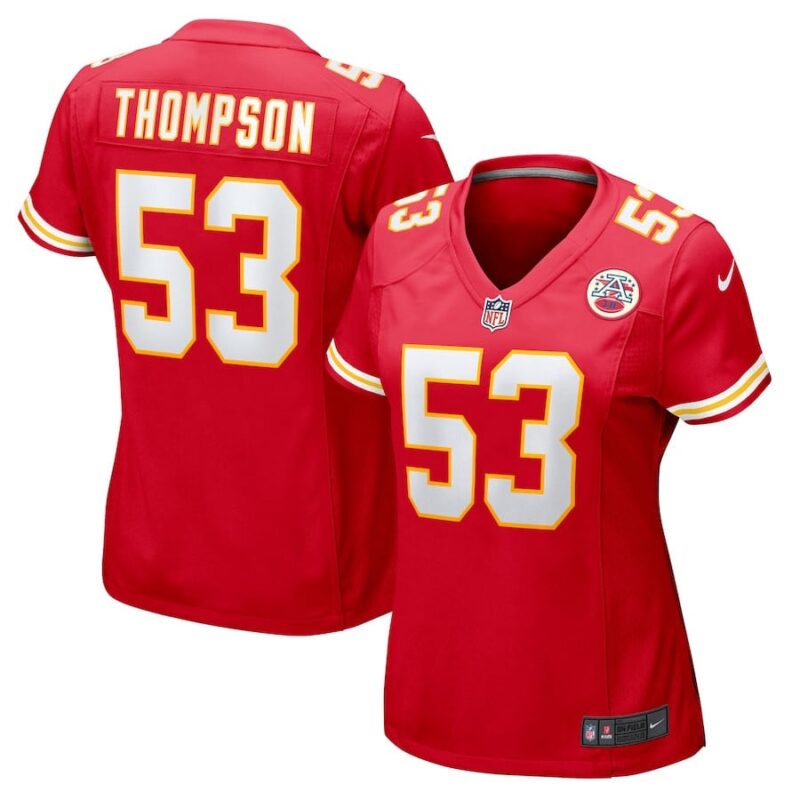 BJ Thompson 53 Kansas City Chiefs Women's Game Jersey - Red