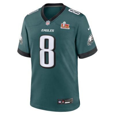 Alternative view of C.J. Gardner-Johnson #8 Philadelphia Eagles Super Bowl LIX Youth Jersey - Midnight Green