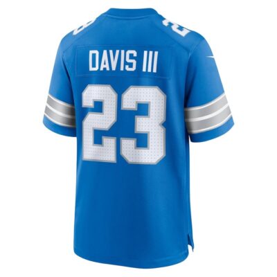 Carlton Davis #23 Detroit Lions Super Bowl LIX Youth Jersey - Blue - Image 3