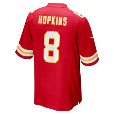 DeAndre Hopkins #8 Kansas City Chiefs Super Bowl LIX Youth Jersey - Red - Image 3