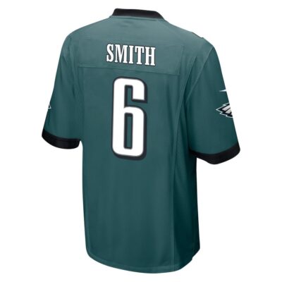 Alternative view of DeVonta Smith 6 Philadelphia Eagles Super Bowl LIX New Orleans Patch Game Men Jersey - Midnight Green