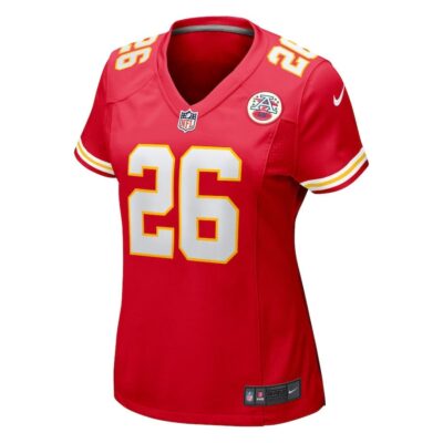 Deon Bush #26 Kansas City Chiefs Super Bowl LIX Women's Jersey - Red - Image 3
