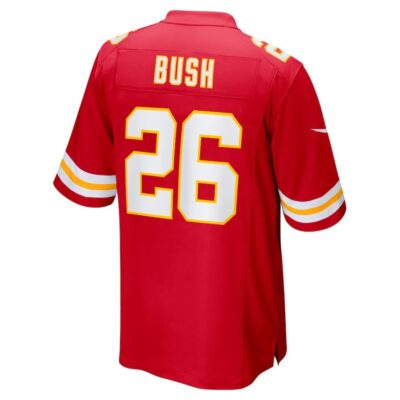 Deon Bush #26 Kansas City Chiefs Super Bowl LIX Youth Jersey - Red - Image 3