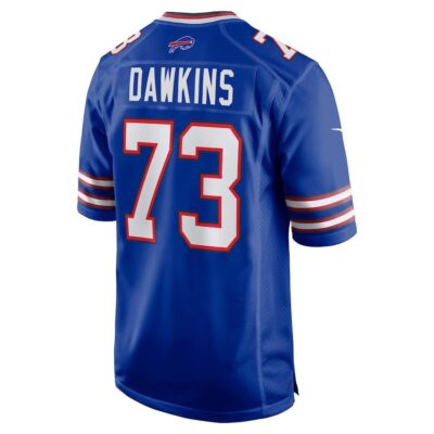 Dion Dawkins #73 Buffalo Bills Super Bowl LIX Jersey - Men's - Royal - Image 3