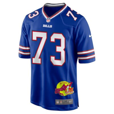Dion Dawkins 73 Buffalo Bills Super Bowl LIX New Orleans Patch Game Men Jersey - Royal - Image 3