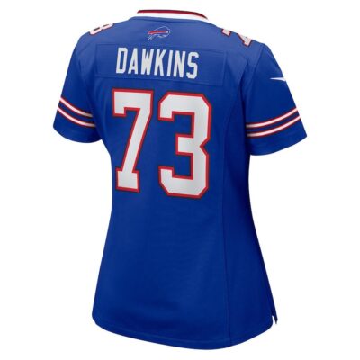 Dion Dawkins #73 Buffalo Bills Super Bowl LIX Women's Jersey - Royal - Image 3