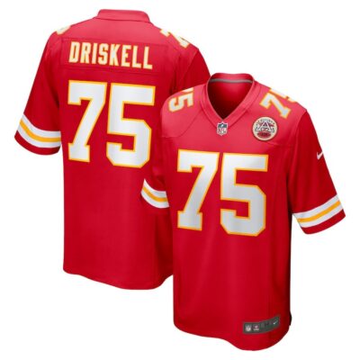 Ethan Driskell 75 Kansas City Chiefs Game Men Jersey - Red