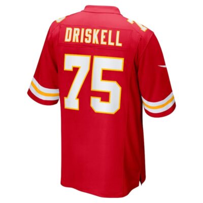 Ethan Driskell #75 Kansas City Chiefs Super Bowl LIX Youth Jersey - Red - Image 3