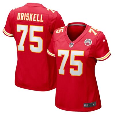 Ethan Driskell 75 Kansas City Chiefs Women's Game Jersey - Red