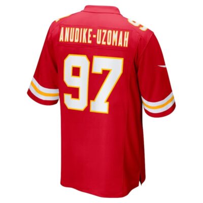 Felix Anudike-Uzomah #97 Kansas City Chiefs Super Bowl LIX Youth Jersey - Red - Image 3