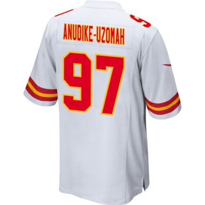 Felix Anudike-Uzomah 97 Kansas City Chiefs Super Bowl LVIII Champions 4X Game Men Jersey - White - Image 3