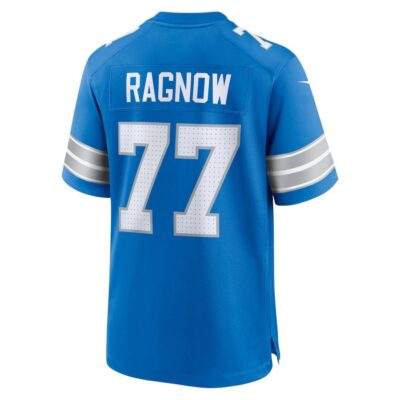 Frank Ragnow #77 Detroit Lions Super Bowl LIX Youth Jersey - Blue - Image 3