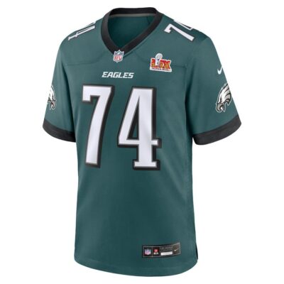 Alternative view of Fred Johnson #74 Philadelphia Eagles Super Bowl LIX Jersey - Men's - Midnight Green