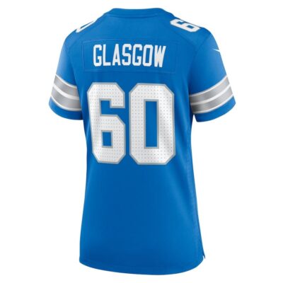 Graham Glasgow #60 Detroit Lions Super Bowl LIX Women's Jersey - Blue - Image 3