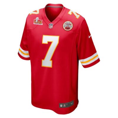 Alternative view of Harrison Butker #7 Kansas City Chiefs Super Bowl LIX Jersey - Men's - Red