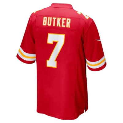 Harrison Butker #7 Kansas City Chiefs Super Bowl LIX Jersey - Men's - Red - Image 3