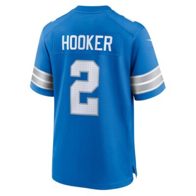 Hendon Hooker #2 Detroit Lions Super Bowl LIX Jersey - Men's - Blue - Image 3