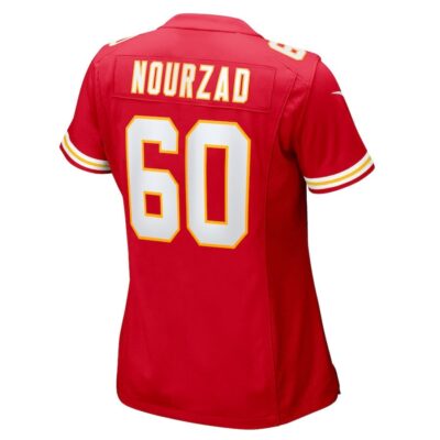 Hunter Nourzad #60 Kansas City Chiefs Super Bowl LIX Women's Jersey - Red - Image 3