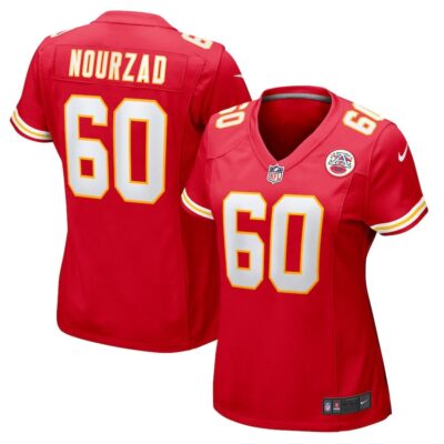 Hunter Nourzad 60 Kansas City Chiefs Women's Game Jersey - Red