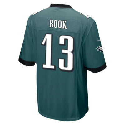 Alternative view of Ian Book 13 Philadelphia Eagles Super Bowl LIX New Orleans Patch Game Men Jersey - Midnight Green