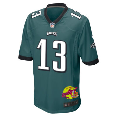 Ian Book 13 Philadelphia Eagles Super Bowl LIX New Orleans Patch Game Men Jersey - Midnight Green - Image 3