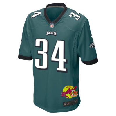Isaiah Rodgers 34 Philadelphia Eagles Super Bowl LIX New Orleans Patch Game Men Jersey - Midnight Green - Image 3