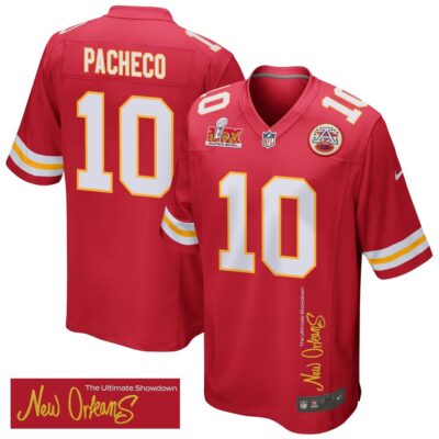 Isiah Pacheco 10 Kansas City Chiefs Super Bowl LIX 'New Orleans - The Ultimate Showdown' Game Men Jersey - Red