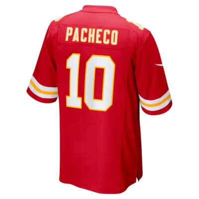 Isiah Pacheco #10 Kansas City Chiefs Super Bowl LIX Youth Jersey - Red - Image 3