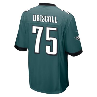 Alternative view of Jack Driscoll 75 Philadelphia Eagles Super Bowl LIX New Orleans Patch Game Men Jersey - Midnight Green