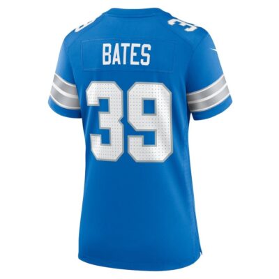Jake Bates #39 Detroit Lions Super Bowl LIX Women's Jersey - Blue - Image 3